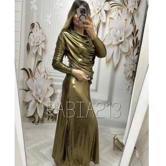 ZARA DRAPED DRESS LIMITED EDITION - Picture 3 of 14